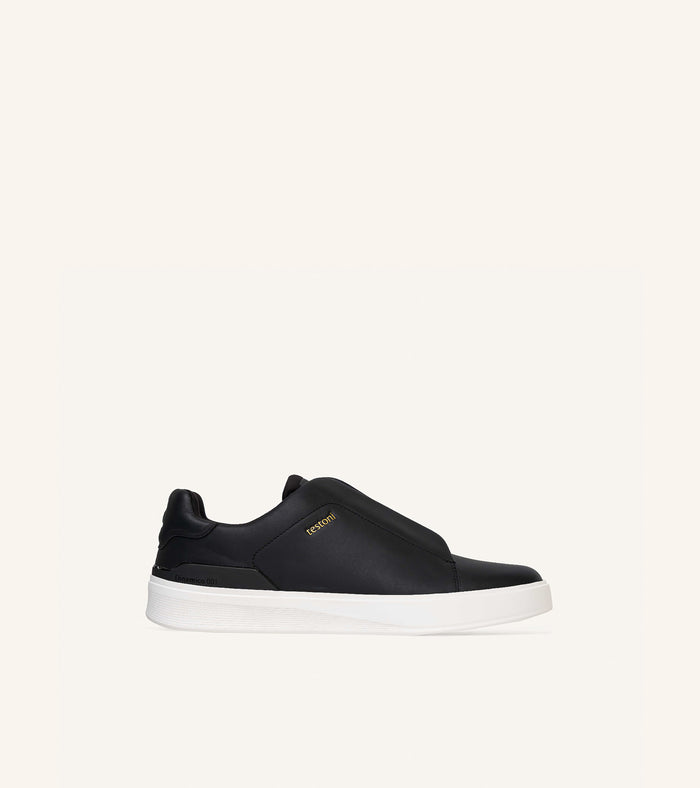 Dinamico 001 Laceless Smooth Calf Leather Sneaker