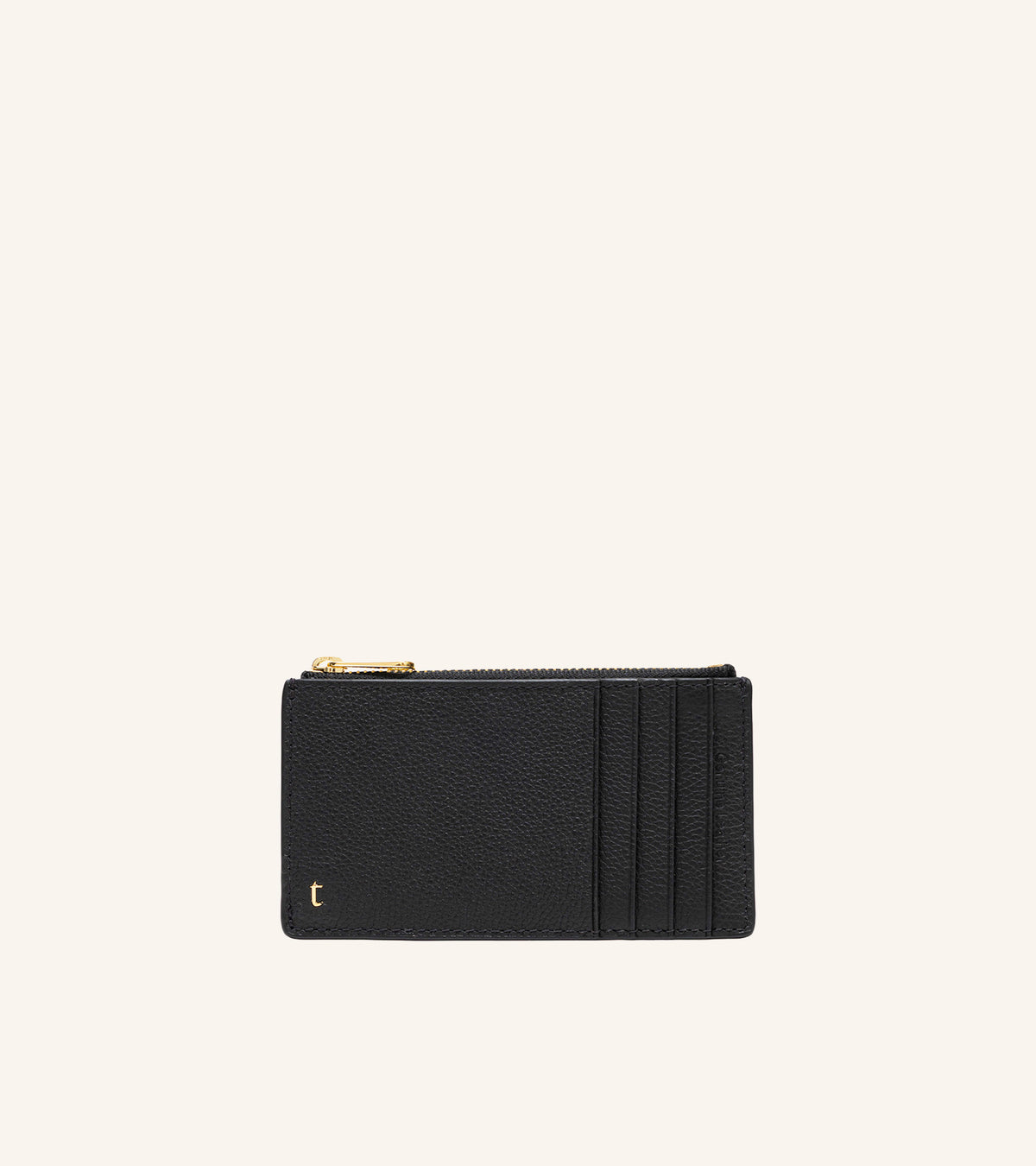 Dinamico Zip Card Case Calf Leather Card Cases