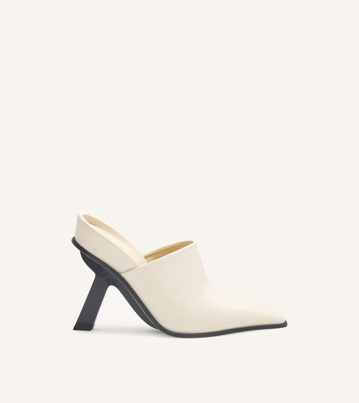 T Heel 100 Calf Leather Mules
